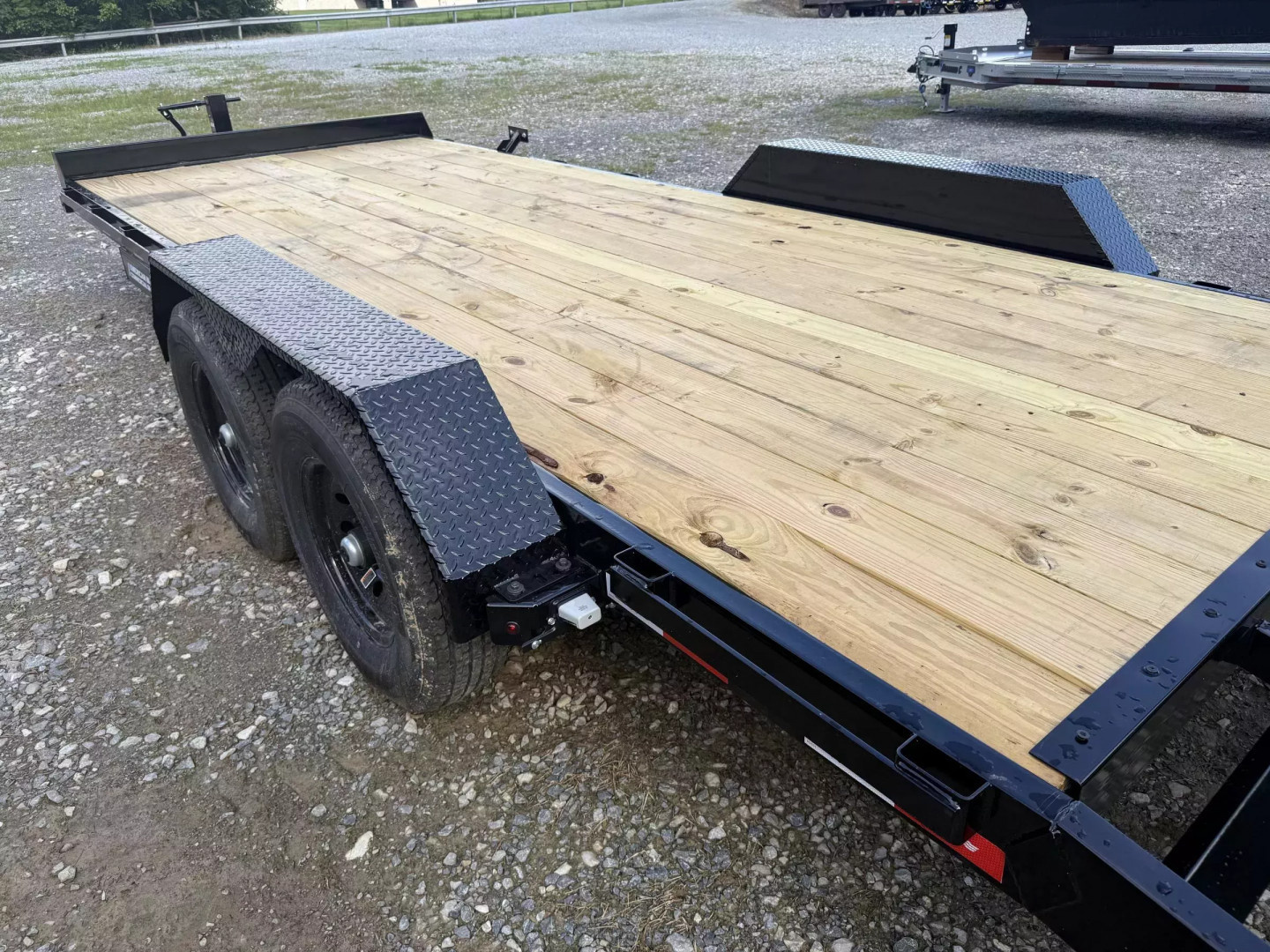 New 2026 Liberty LE14K 18’ Equipment Trailer stand up ramps, 14K GVWR