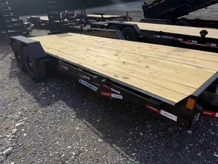 New 2026 Liberty LE14K 18’ Equipment Trailer stand up ramps, 14K GVWR