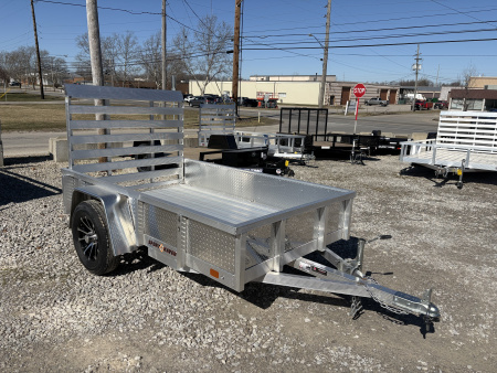 Used 2024 Sport Haven 5'X8' DELUXE ALUMINUM W/ATP SIDES Utility Trailer