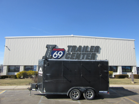 Used 2015 Sure-Trac 7 x 14 STW8414TA Cargo / Enclosed Trailer 7K / Construction Set-Up