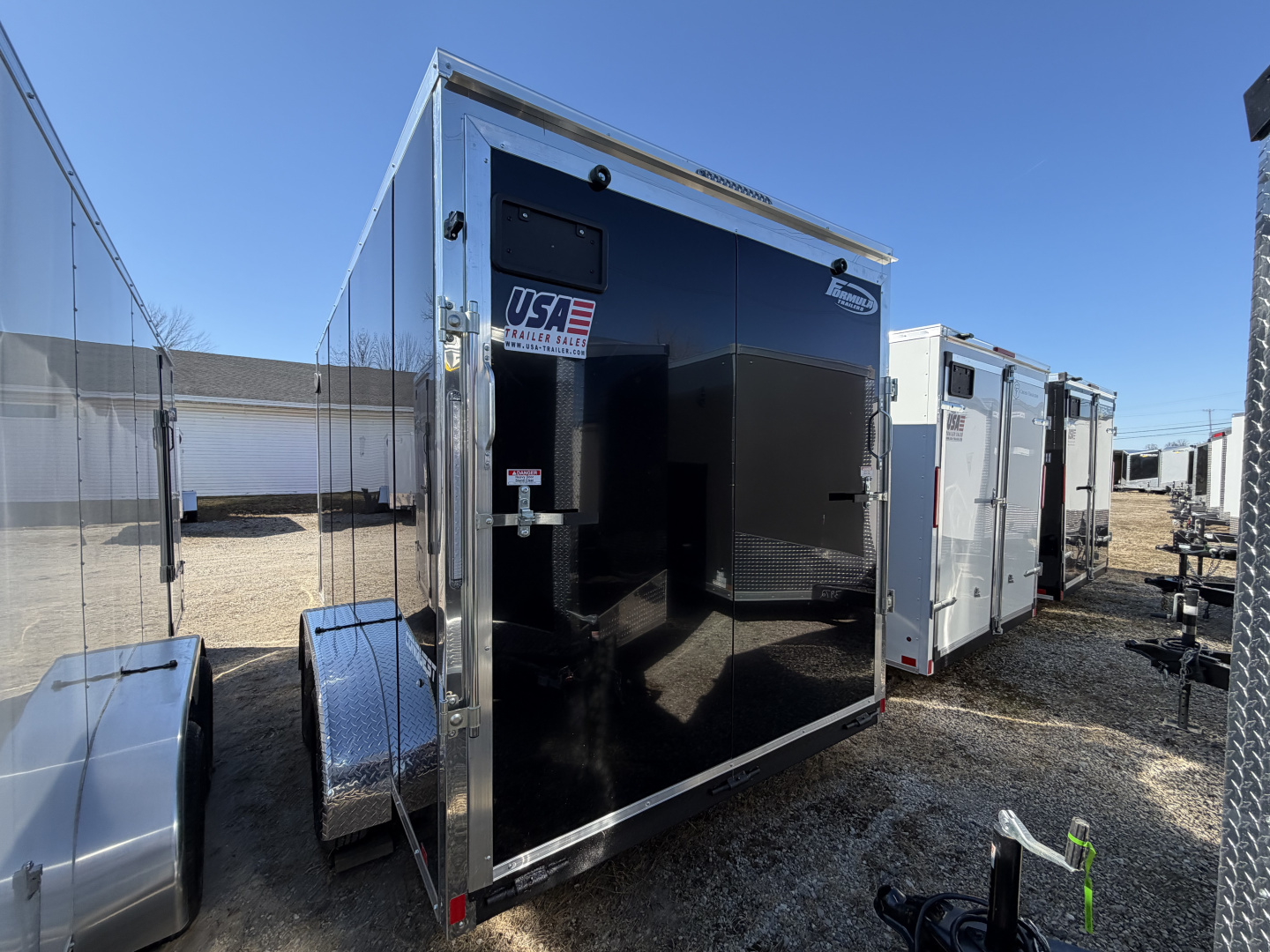 New 2026 FORMULA TRAILERS 7 x 14 Cargo / Enclosed Trailer with 7ft Interior with Ramp Door - UPGRADED MODEL