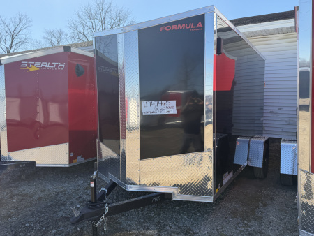 New 2026 FORMULA TRAILERS 6 x 12 Cargo / Enclosed Trailer with 6ft 6in interior Ramp Door