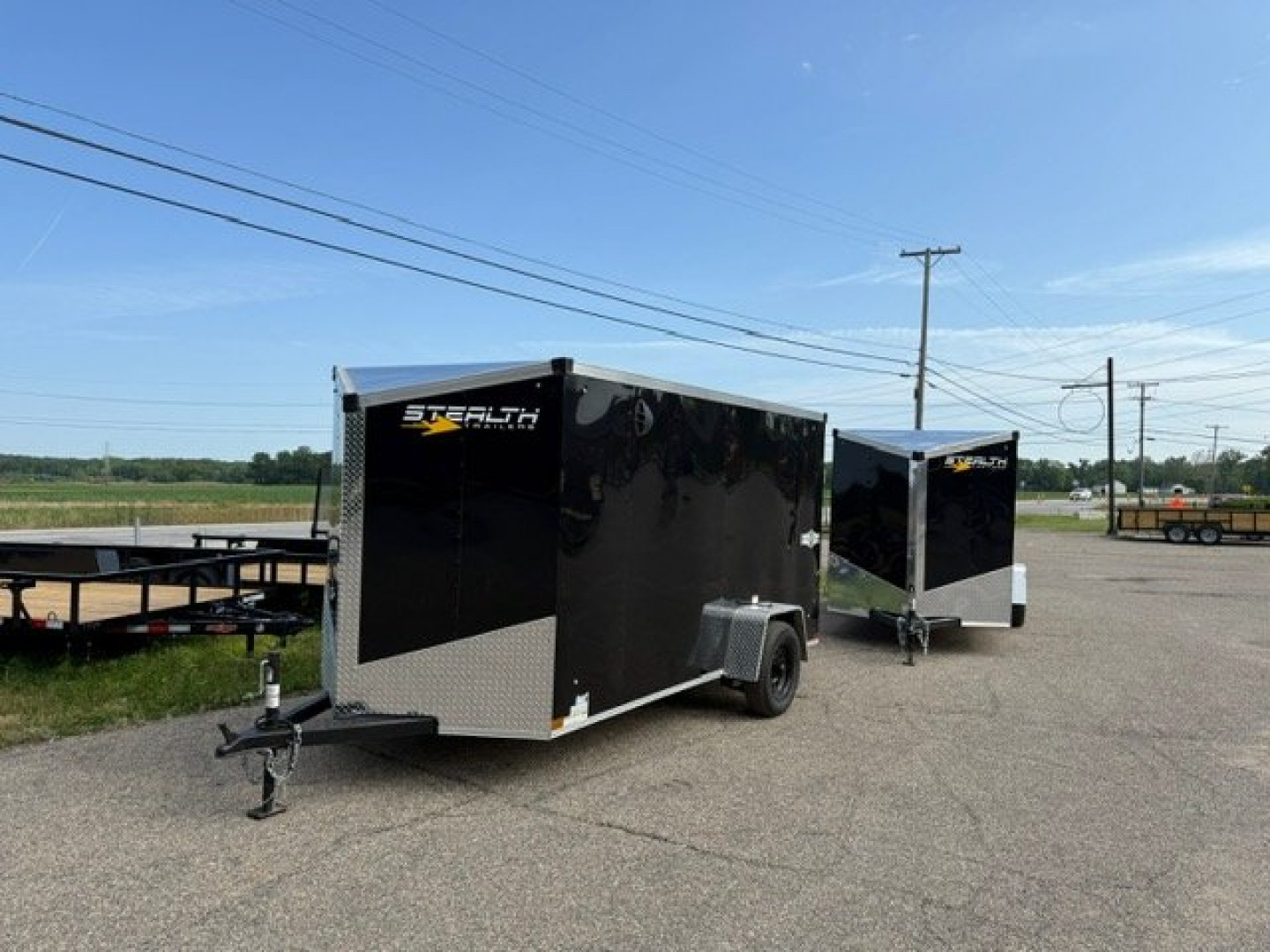 New 2026 6 x 12 Stealth Enclosed Trailer with Ramp