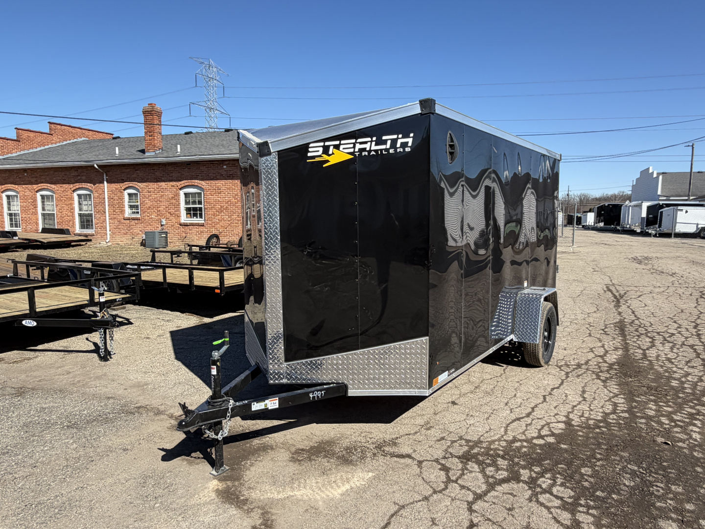 New 2026 6 x 12 Stealth Enclosed Trailer with Ramp