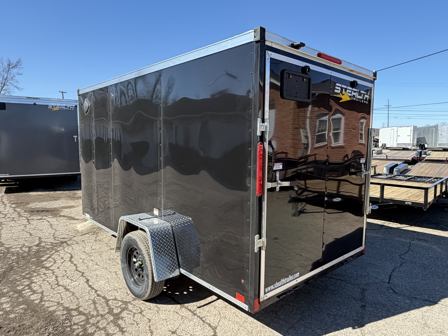 New 2026 6 x 12 Stealth Enclosed Trailer with Ramp