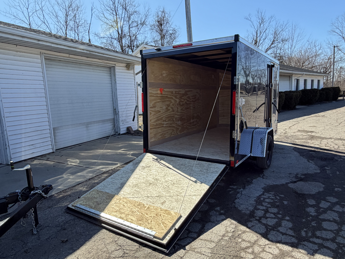 New 2026 6 x 12 Stealth Enclosed Trailer with Ramp