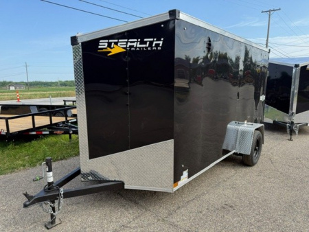 New 2026 6 x 12 Stealth Enclosed Trailer with Ramp