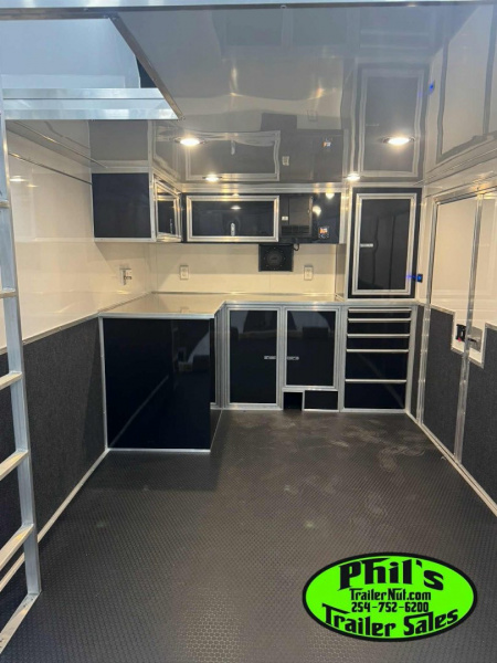 New Haulmark NEW 85X32 ALUMINUM STACKER WITH ESCAPE DOOR ENCLOSED RACE TRAILER Car / Racing Trailer TWO CAR HAULER DELIVERY OUT OF UTAH!!