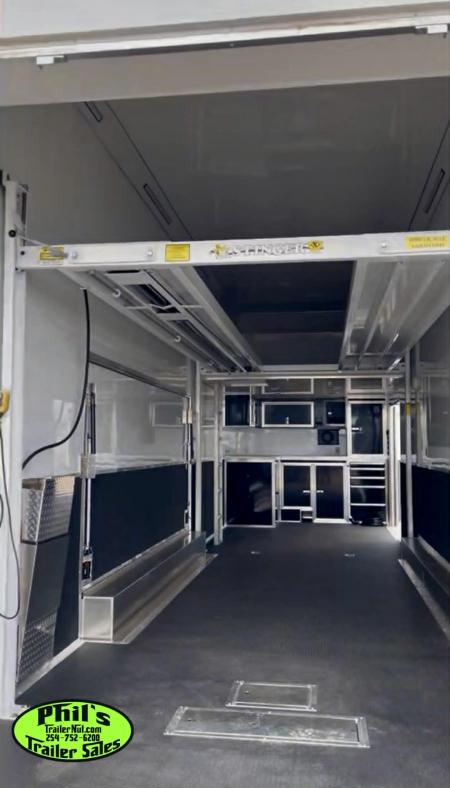New Haulmark NEW 85X32 ALUMINUM STACKER WITH ESCAPE DOOR ENCLOSED RACE TRAILER Car / Racing Trailer TWO CAR HAULER DELIVERY OUT OF UTAH!!