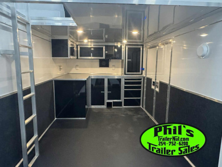 New Haulmark NEW 85X32 ALUMINUM STACKER WITH ESCAPE DOOR ENCLOSED RACE TRAILER Car / Racing Trailer TWO CAR HAULER DELIVERY OUT OF UTAH!!