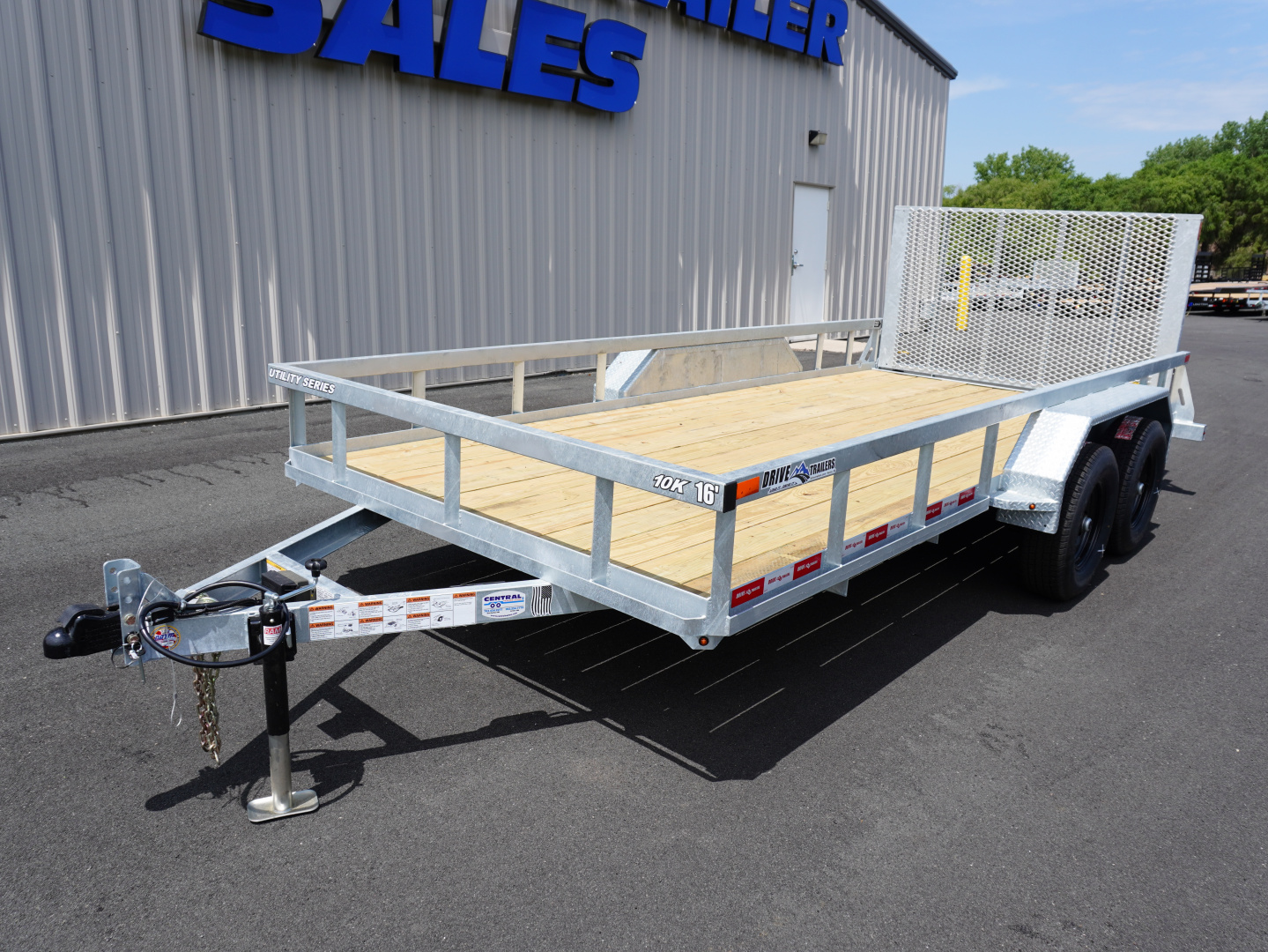 New 2026 Drive Trailers 7x16ft Galvanized Utility