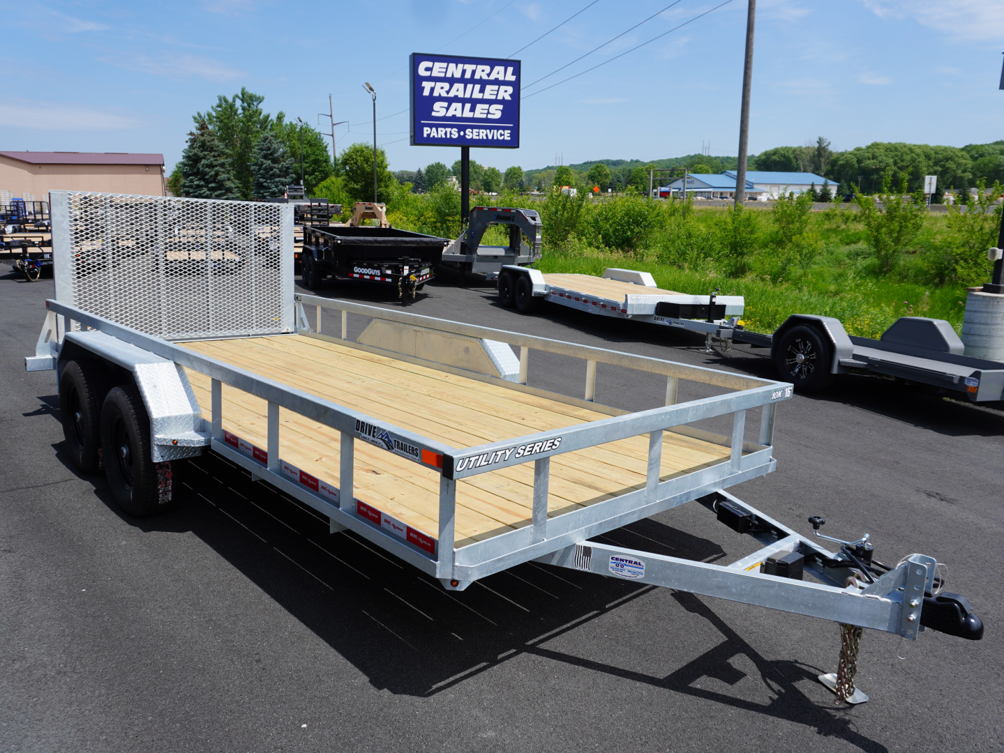 New 2026 Drive Trailers 7x16ft Galvanized Utility
