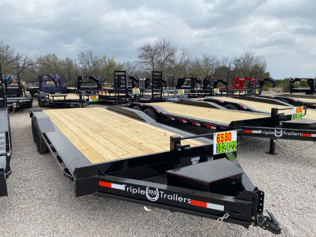 New 2026 Triple R - Drive Over Fender - 102  x 22' - Equipment Trailer - 14K GVWR