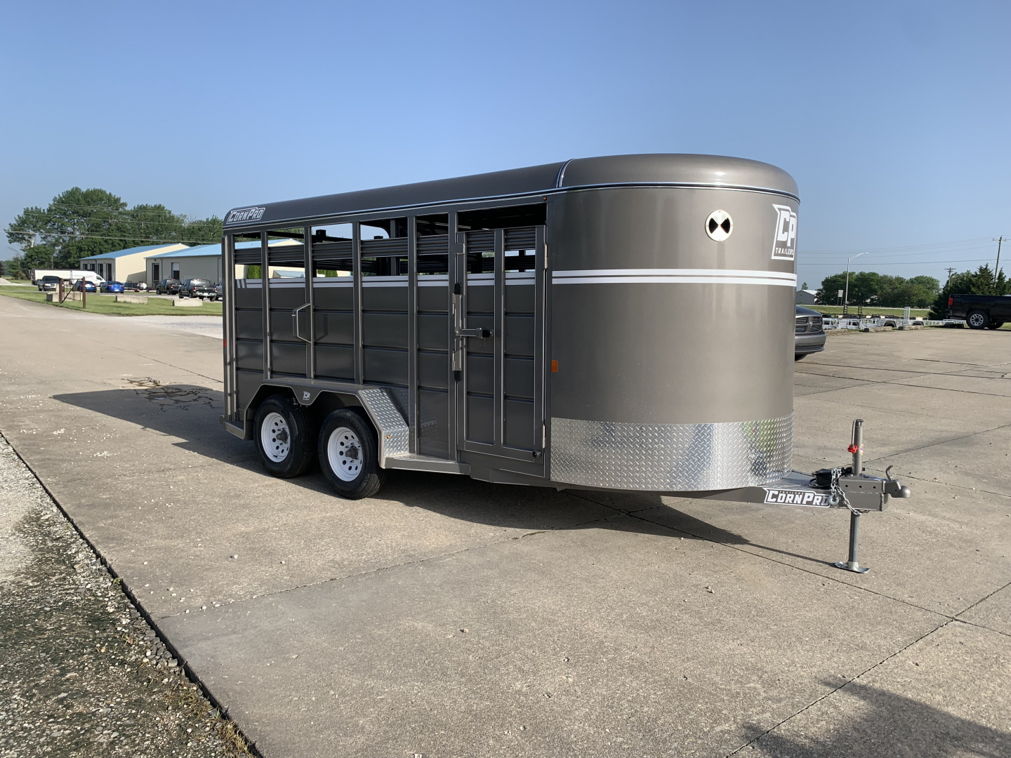 New 2026 CornPro SB16 7s Bumper Pull Stock / Stock Combo Trailer