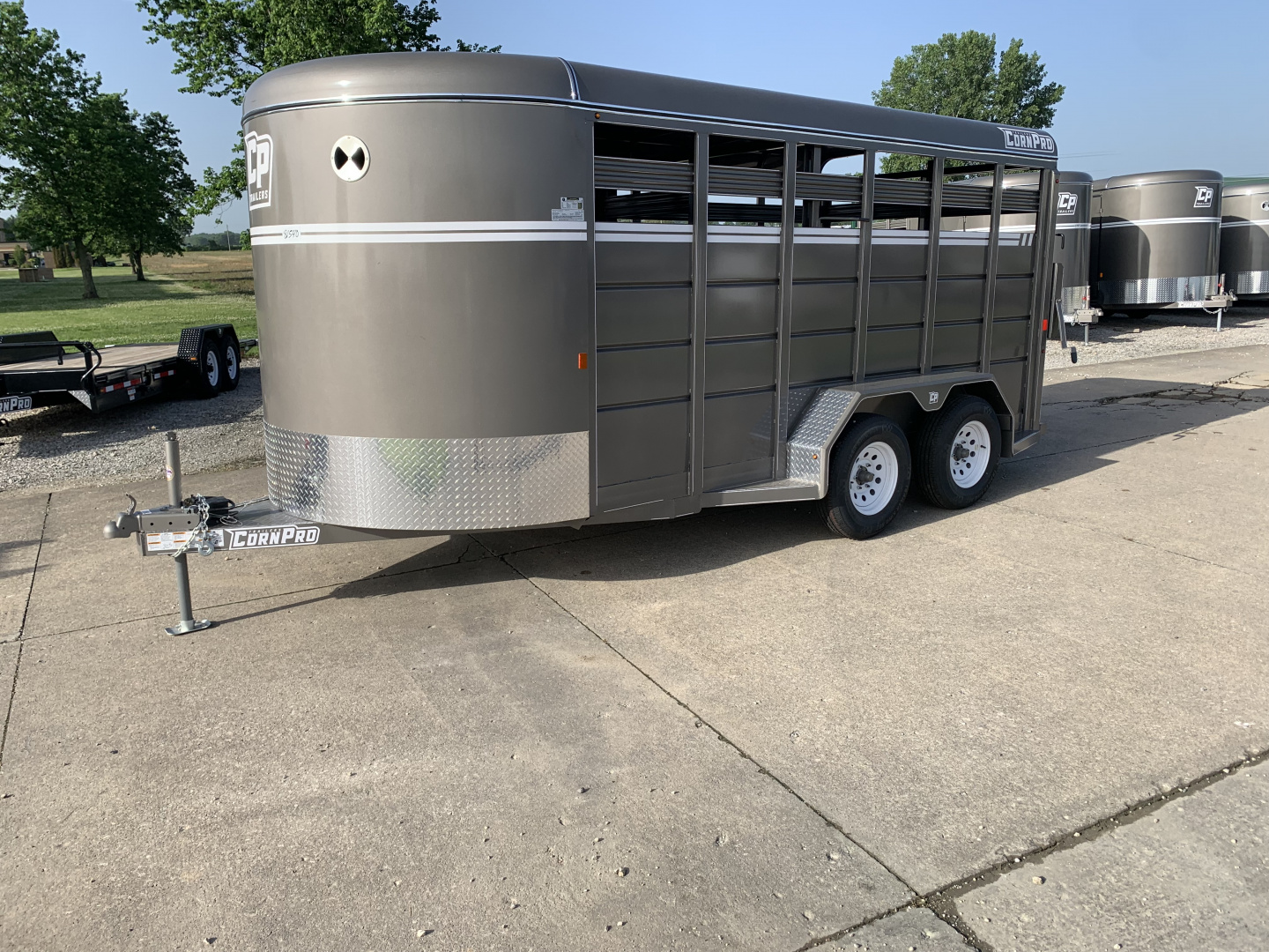 New 2026 CornPro SB16 7s Bumper Pull Stock / Stock Combo Trailer