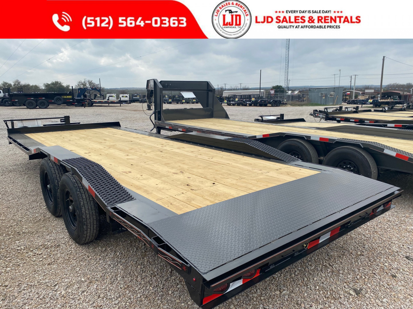 New 2026 Triple R - Drive Over Fender - 102" x 22' - Equipment Trailer