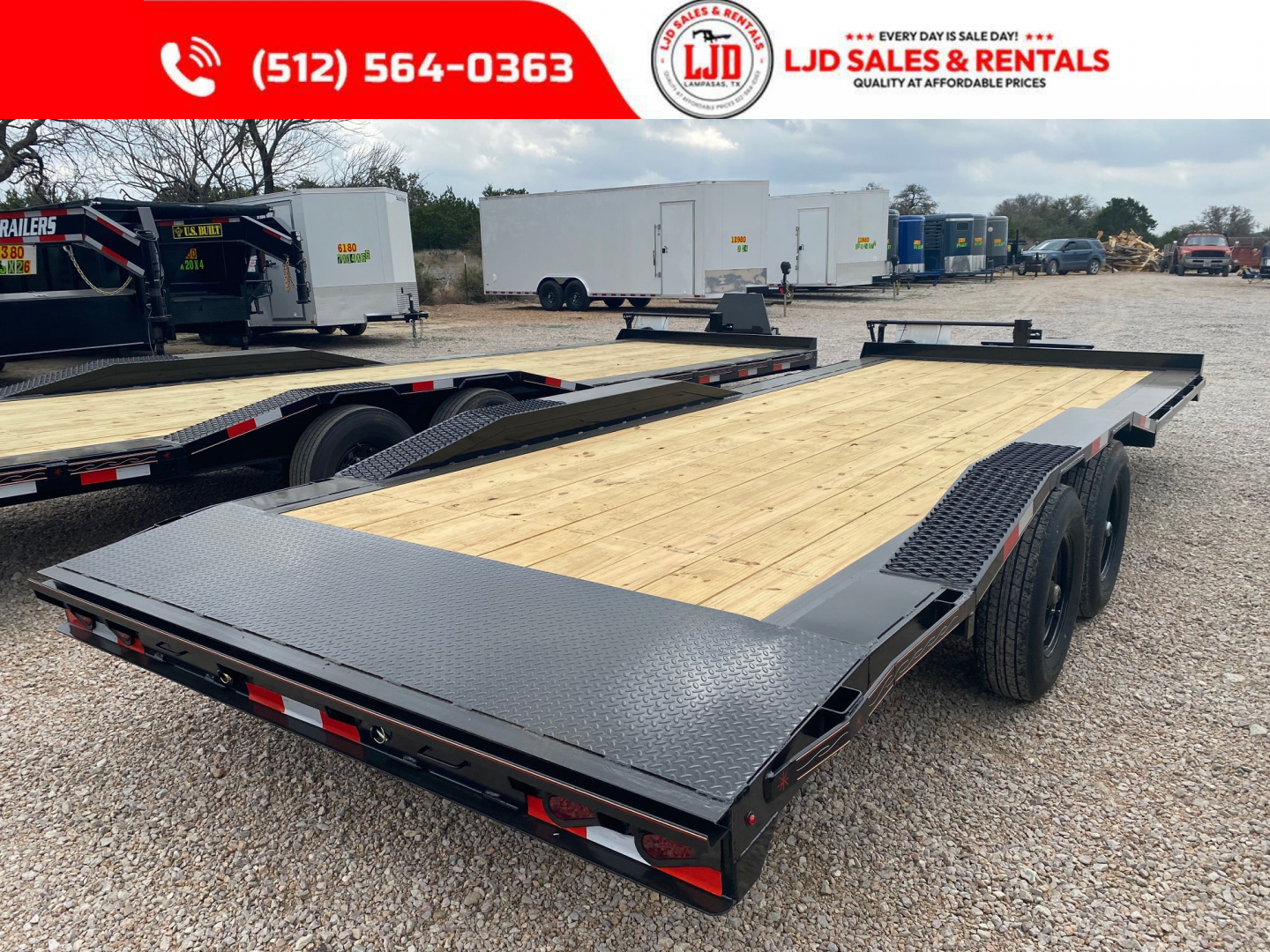 New 2026 Triple R - Drive Over Fender - 102" x 22' - Equipment Trailer