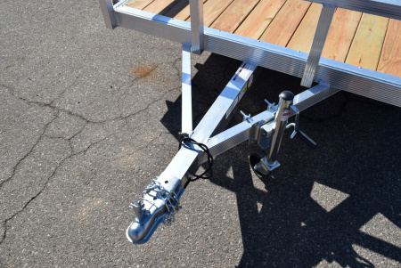 New 2026 Sport Haven 6x14 Aluminum Utility Trailer W/ BI-FOLD RAMP GATE