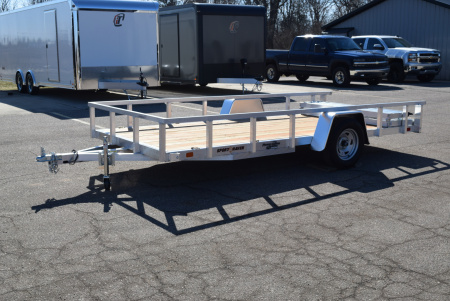 New 2026 Sport Haven 6x14 Aluminum Utility Trailer W/ BI-FOLD RAMP GATE