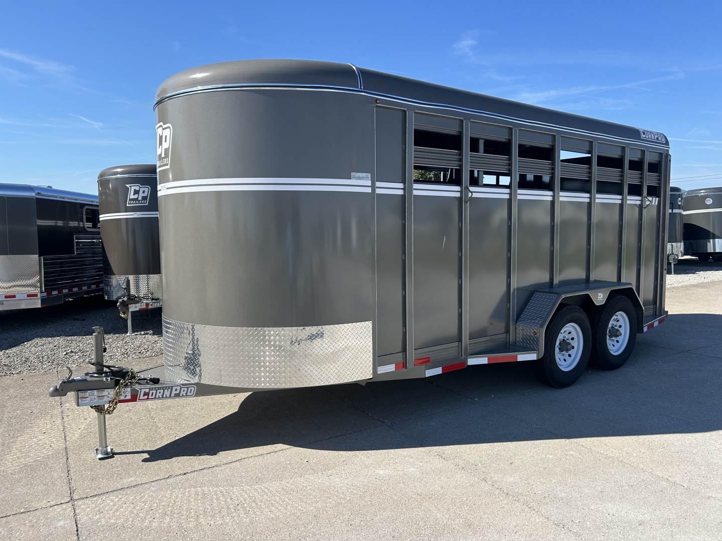 New 2025 CornPro SB18 7S 3 Horse Slant Load Horse Trailer