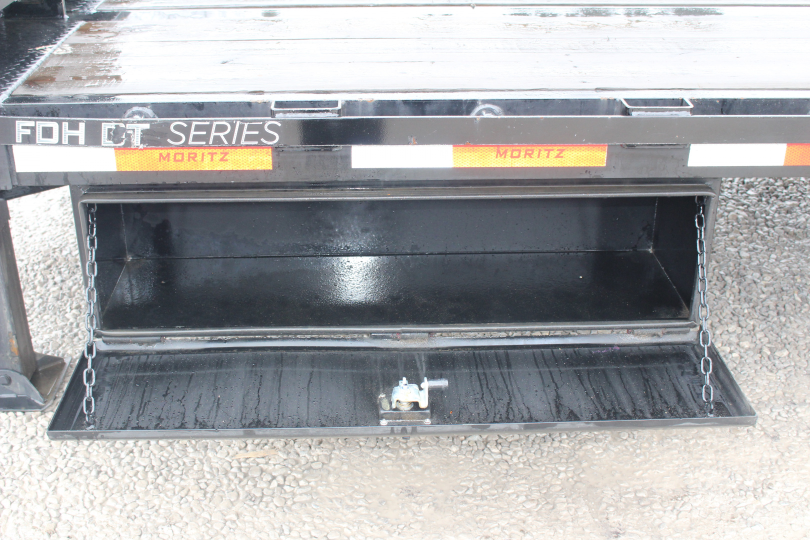 Used 2024 Moritz FDGH DT 25' + 5' GOOSENECK Deckover Flatbed Trailer- Full Width Aluminum Ramps- 25900# GVW