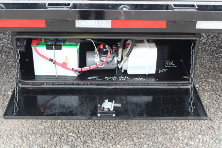 Used 2024 Moritz FDGH DT 25' + 5' GOOSENECK Deckover Flatbed Trailer- Full Width Aluminum Ramps- 25900# GVW