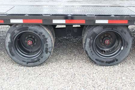 Used 2024 Moritz FDGH DT 25' + 5' GOOSENECK Deckover Flatbed Trailer- Full Width Aluminum Ramps- 25900# GVW
