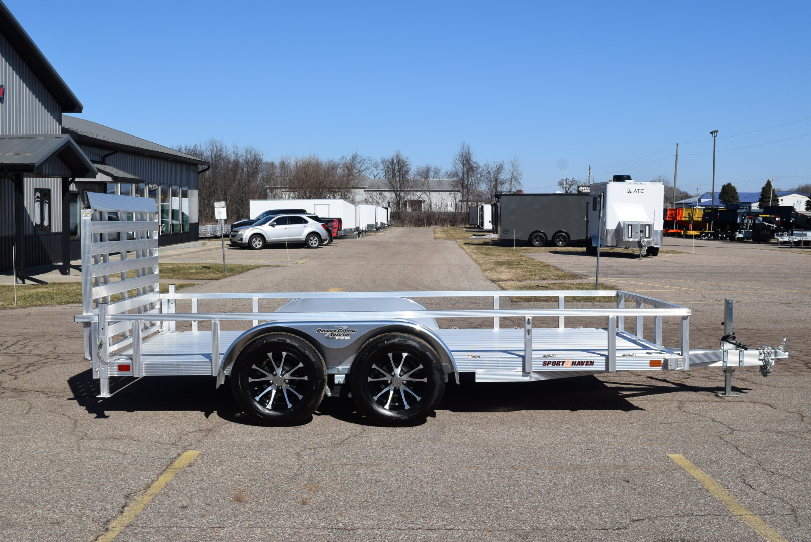 New 2026 Sport Haven 7x14 ALUMINUM UTILITY TRAILER W/ HD REAR RAMP GATE