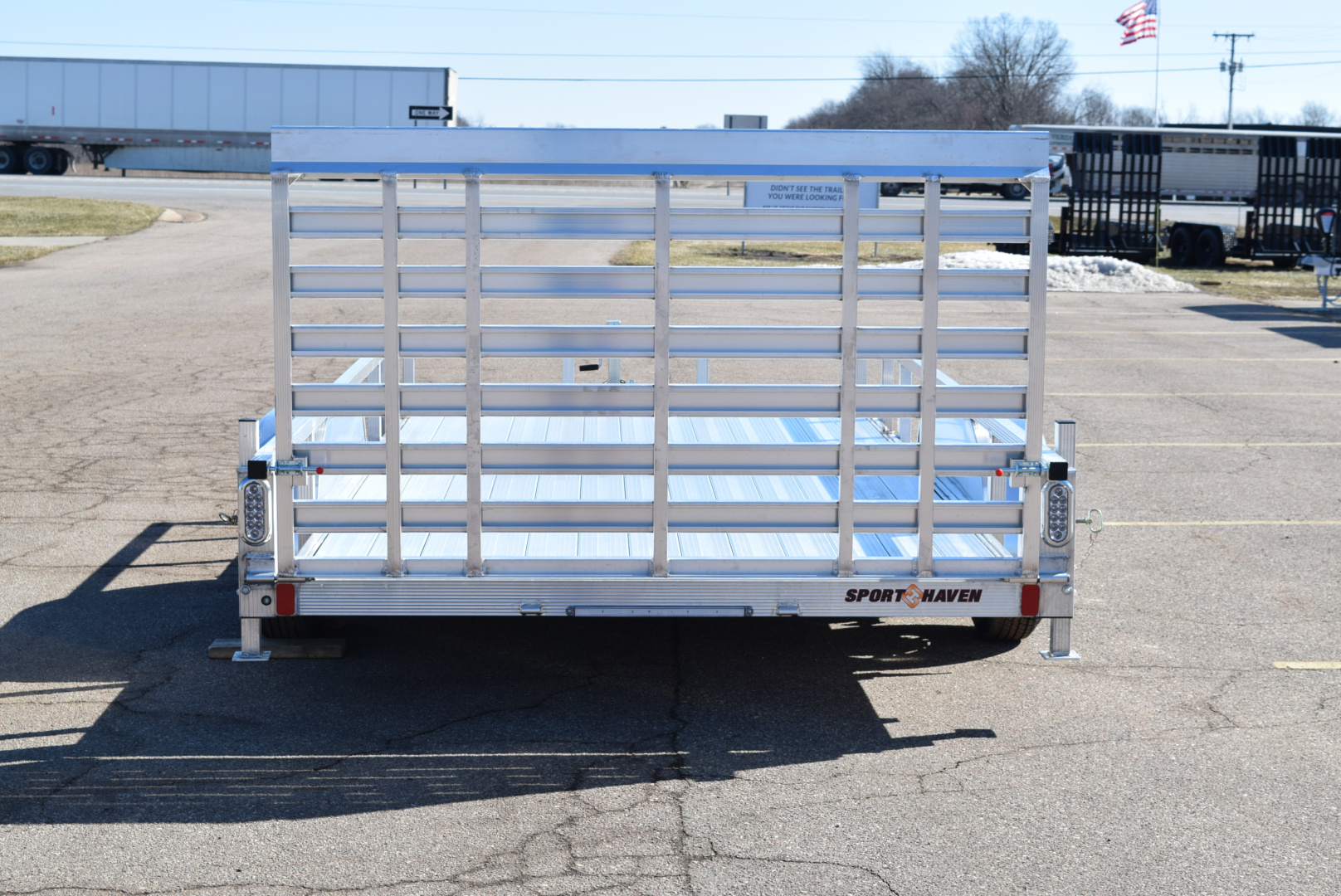 New 2026 Sport Haven 7x14 ALUMINUM UTILITY TRAILER W/ HD REAR RAMP GATE