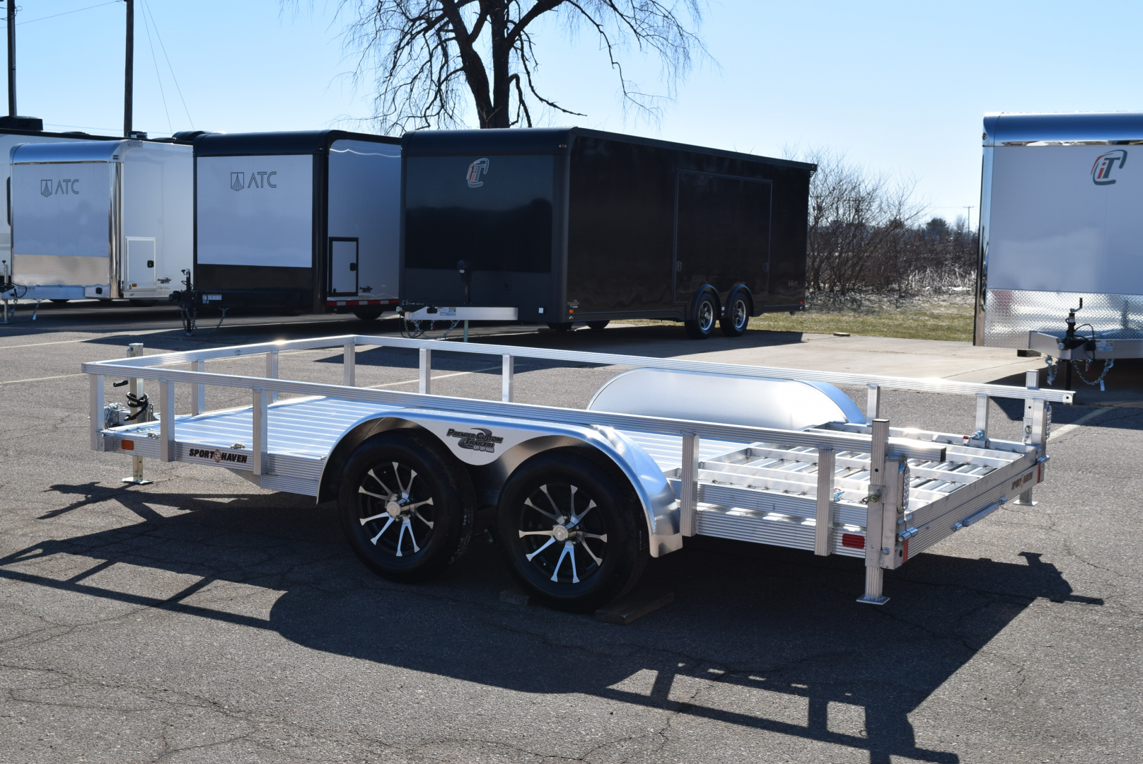 New 2026 Sport Haven 7x14 ALUMINUM UTILITY TRAILER W/ HD REAR RAMP GATE