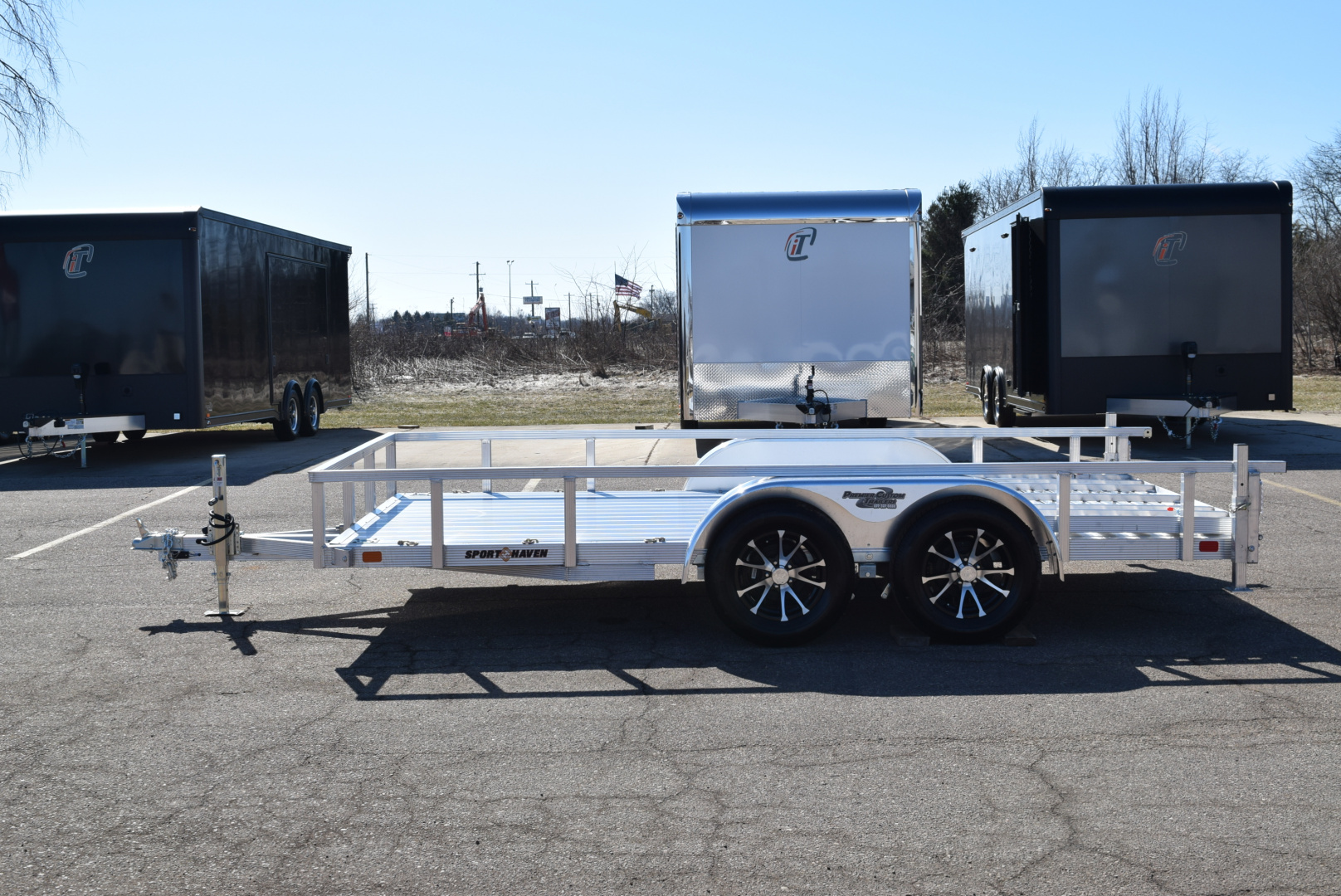 New 2026 Sport Haven 7x14 ALUMINUM UTILITY TRAILER W/ HD REAR RAMP GATE