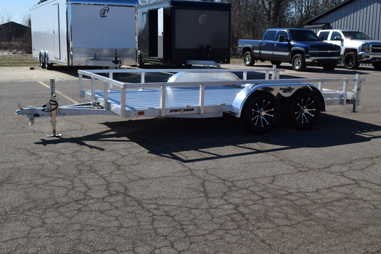 New 2026 Sport Haven 7x14 ALUMINUM UTILITY TRAILER W/ HD REAR RAMP GATE