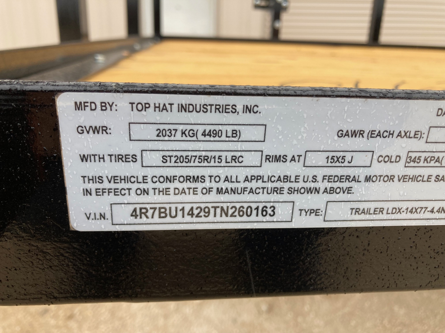 New 2026 Top Hat 14'X77" LDX Utility Trailer