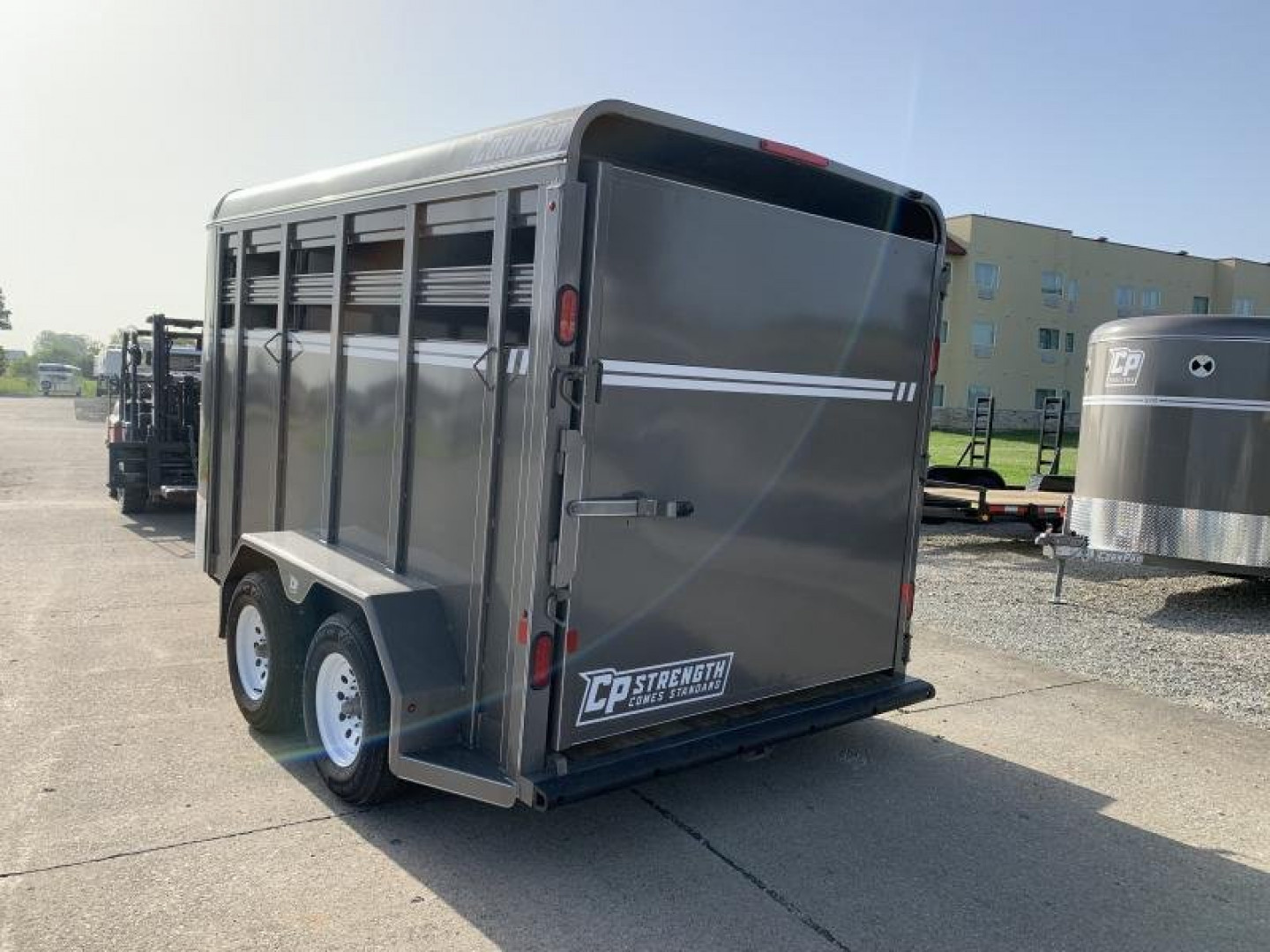 New 2026 CornPro 2 Horse Stock Combo Horse Trailer