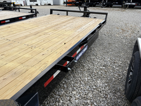 New 2026 Sure-Trac 7 x 24 (22+2) Equipment Trailer 14K W/24" WIDE MESH RAMPS Equipment Trailer