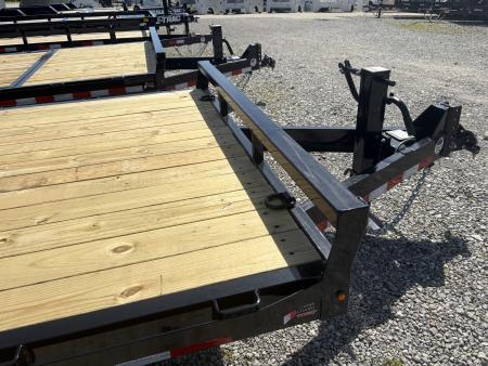 New 2026 Sure-Trac 7 x 24 (22+2) Equipment Trailer 14K W/24" WIDE MESH RAMPS Equipment Trailer