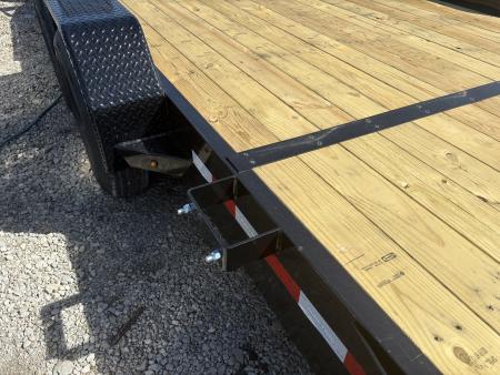 New 2026 Sure-Trac 7 x 24 (22+2) Equipment Trailer 14K W/24" WIDE MESH RAMPS Equipment Trailer