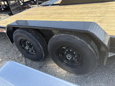 New 2026 Sure-Trac 7 x 24 (22+2) Equipment Trailer 14K W/24" WIDE MESH RAMPS Equipment Trailer