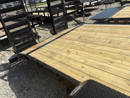 New 2026 Sure-Trac 7 x 24 (22+2) Equipment Trailer 14K W/24" WIDE MESH RAMPS Equipment Trailer