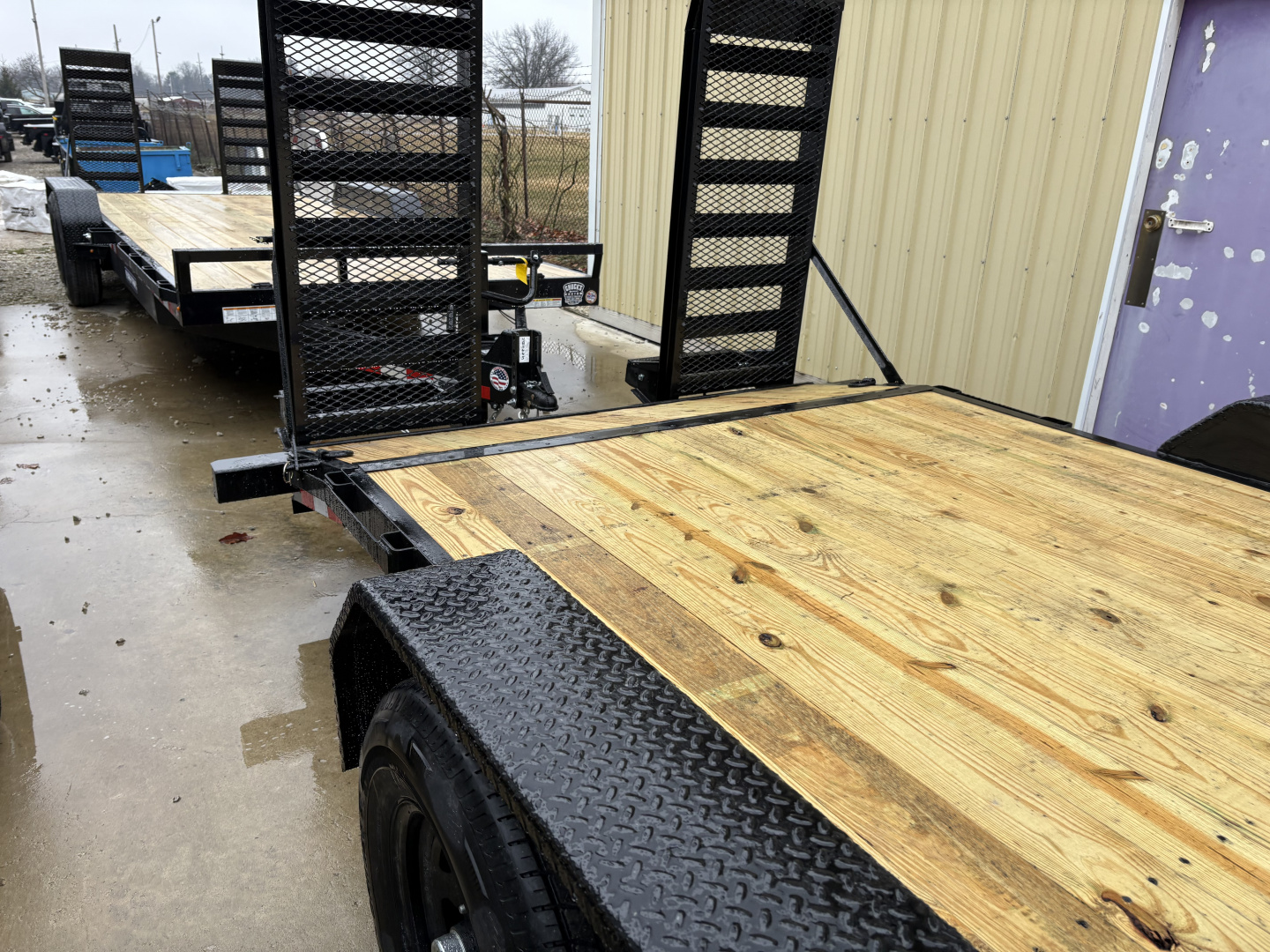 New 2026 Sure-Trac 7 x 20 (18+2) Equipment Trailer 14K W/24" WIDE MESH COVERED RAMPS Equipment Trailer