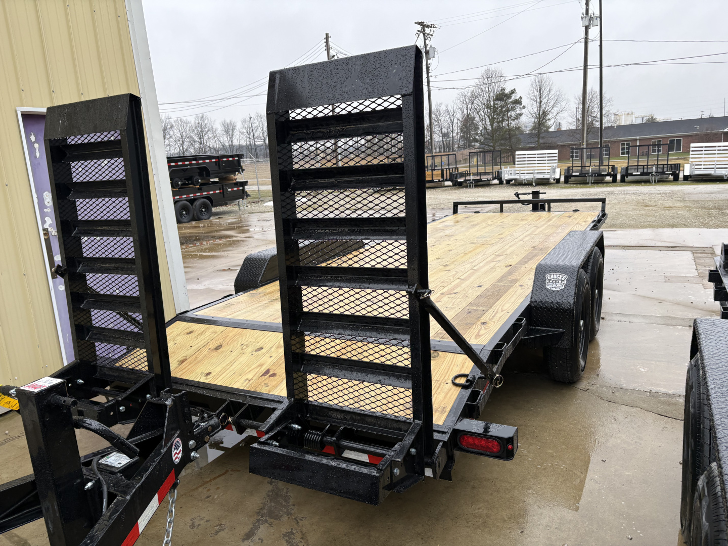 New 2026 Sure-Trac 7 x 20 (18+2) Equipment Trailer 14K W/24" WIDE MESH COVERED RAMPS Equipment Trailer