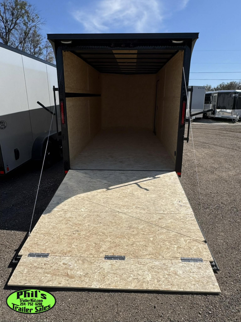 New 7X16 UPGRADED .080 EXTERIOR & REAR WING Cargo / Enclosed Trailer