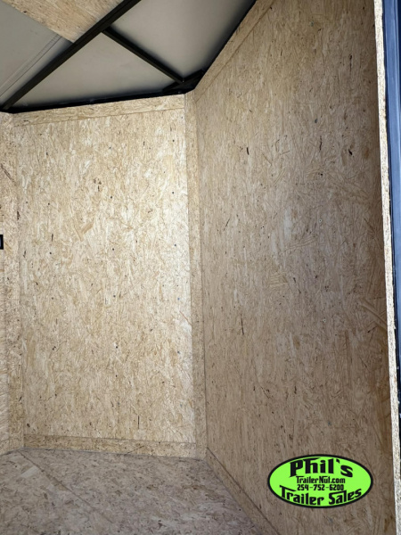 New 7X16 UPGRADED .080 EXTERIOR & REAR WING Cargo / Enclosed Trailer