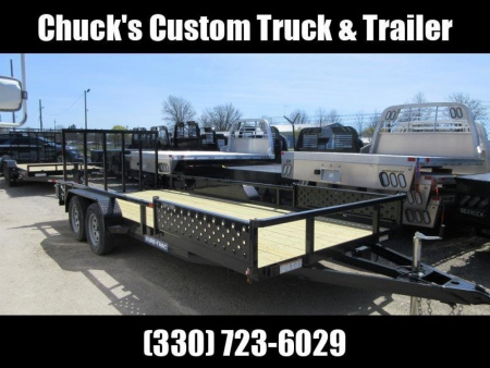 New 2026 Sure-Trac 7 x 18 Tube Top ATV Trailer 7K Tandem ATV Trailer