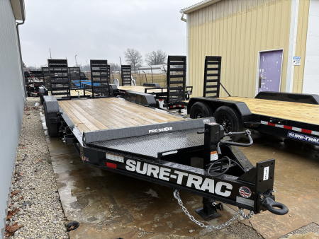 New 2026 Sure-Trac 7 x 20 (17+3) Pro Series 15.4K Beam Implement Trailer Equipment Trailer