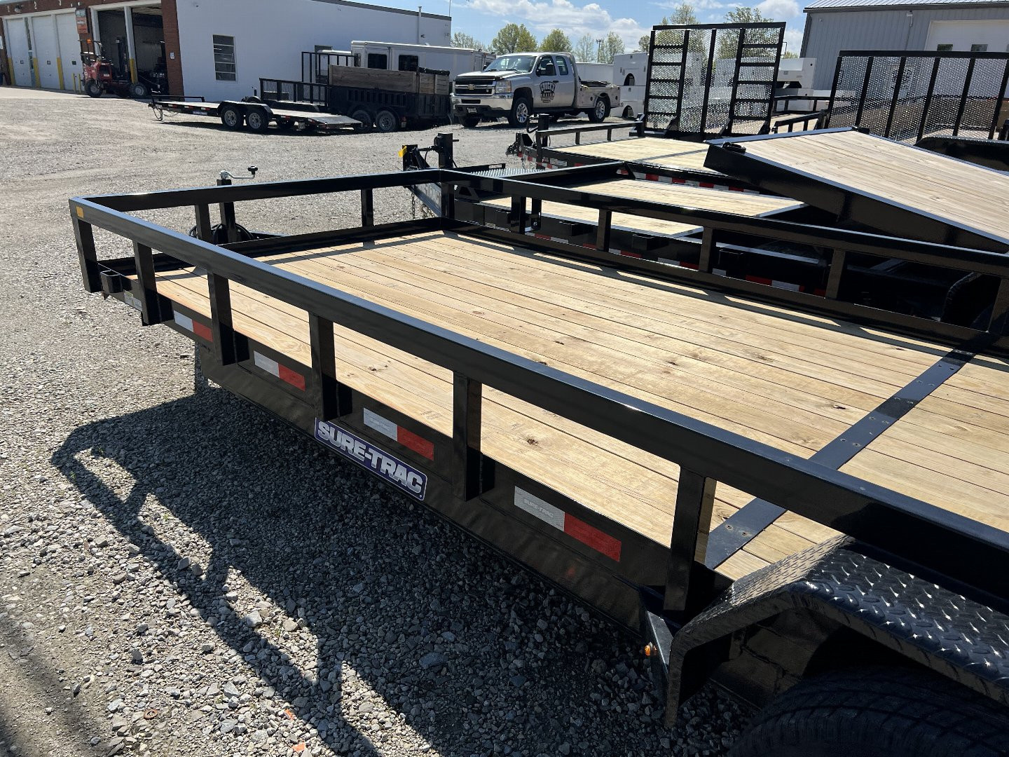 New 2026 Sure-Trac 7 x 22 Tube Top Utility Trailer 10K Tandem w/optional 5' contractor gate Utility Trailer