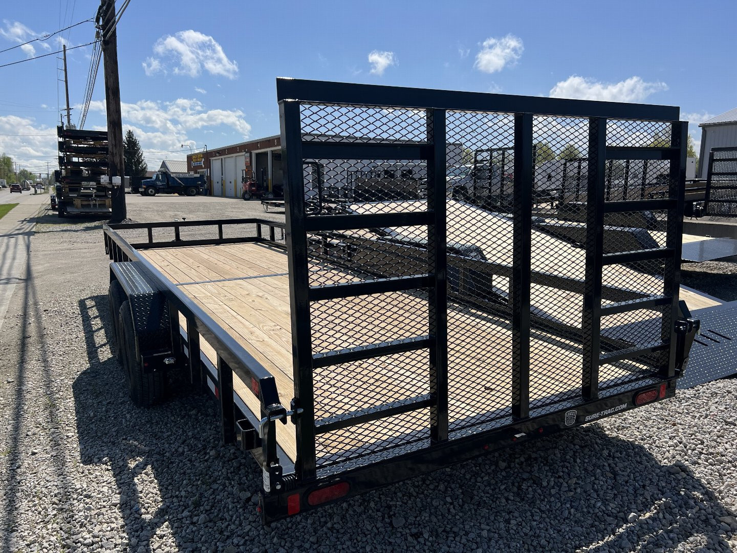 New 2026 Sure-Trac 7 x 22 Tube Top Utility Trailer 10K Tandem w/optional 5' contractor gate Utility Trailer