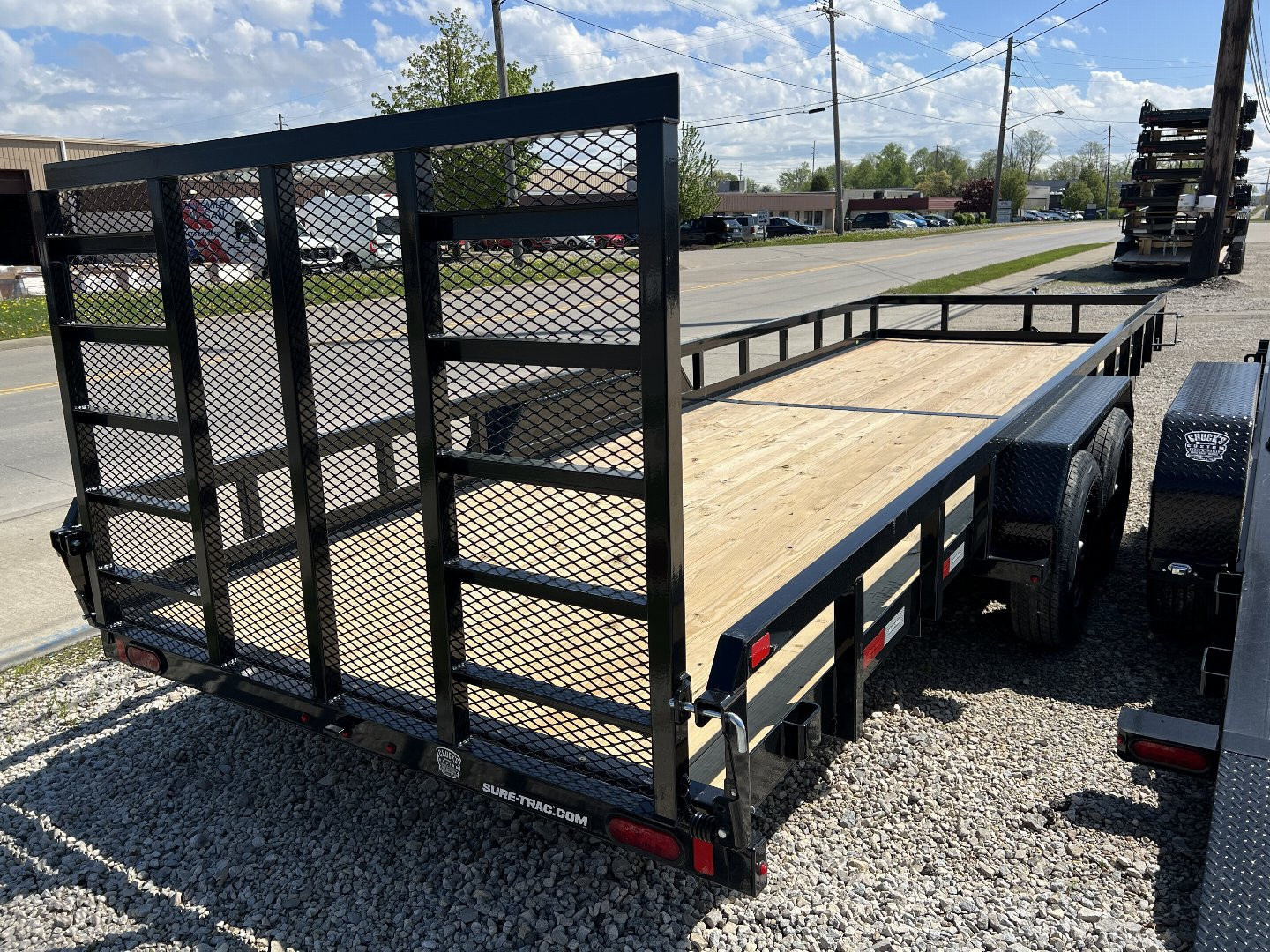 New 2026 Sure-Trac 7 x 22 Tube Top Utility Trailer 10K Tandem w/optional 5' contractor gate Utility Trailer