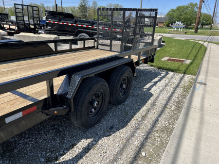 New 2026 Sure-Trac 7 x 22 Tube Top Utility Trailer 10K Tandem w/optional 5' contractor gate Utility Trailer