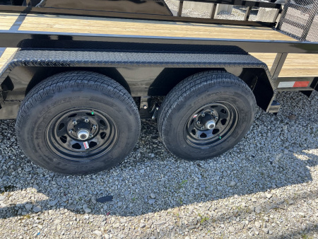 New 2026 Sure-Trac 7 x 22 Tube Top Utility Trailer 10K Tandem w/optional 5' contractor gate Utility Trailer